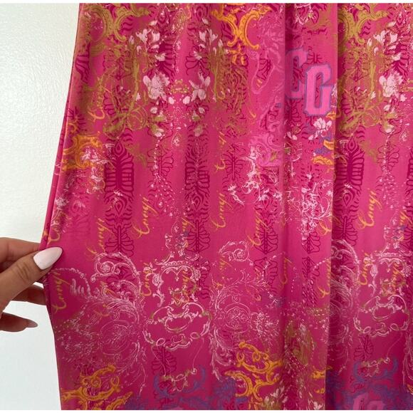 COOGI CG Printed Rare Y2K Floral Bandeau Maxi Dress Tube Top Size M Pink Baroque - Picture 8 of 15